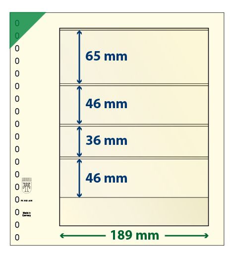 Feuille neutre LINDNER-T : 4 bandes-802406 (x10)-Hors cat. Feuille neutre LINDNER-T : 4 bandes-802406 (x10)-Hors cat.