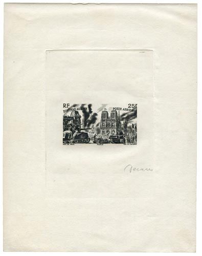 Grandes Series Coloniales : Du Tchad au Rhin (Epreuve d´artiste en noir sans le nom de la colonie) Grandes Series Coloniales : Du Tchad au Rhin (Epreuve d´artiste en noir sans le nom de la colonie)
