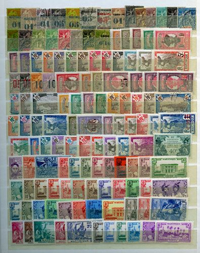 MARTINIQUE : Collection 1888/1947 **/*/obl. MARTINIQUE : Collection 1888/1947 **/*/obl.