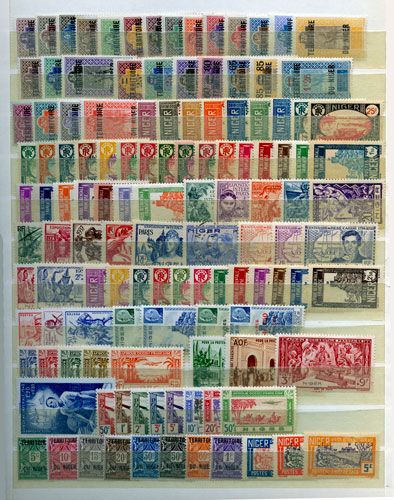 NIGER : Collection 1921/1944 **/*/obl. NIGER : Collection 1921/1944 **/*/obl.