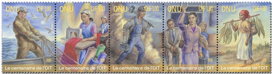 n° 1053/1057 - Timbre ONU GENEVE Poste