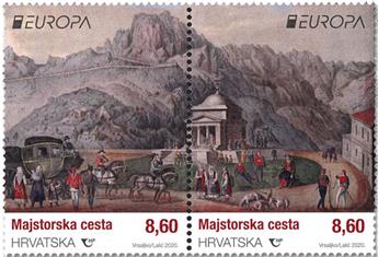 n° 1353/1354 - Timbre CROATIE Poste (EUROPA)