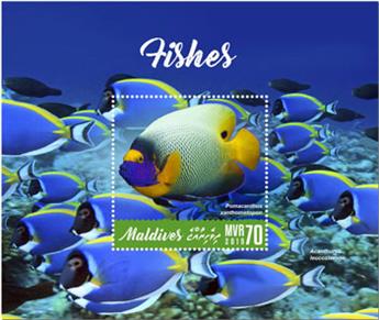 n° 1283 - Timbre MALDIVES Blocs et feuillets