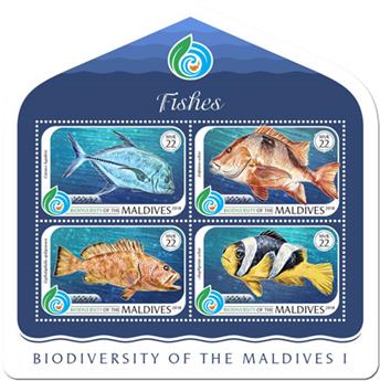 n° 6547/6550 - Timbre MALDIVES Poste