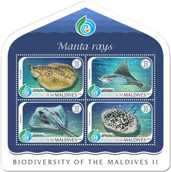 n° 6607/6610 - Timbre MALDIVES Poste