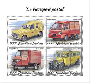 n° 7619/7622 - Timbre TOGO Poste