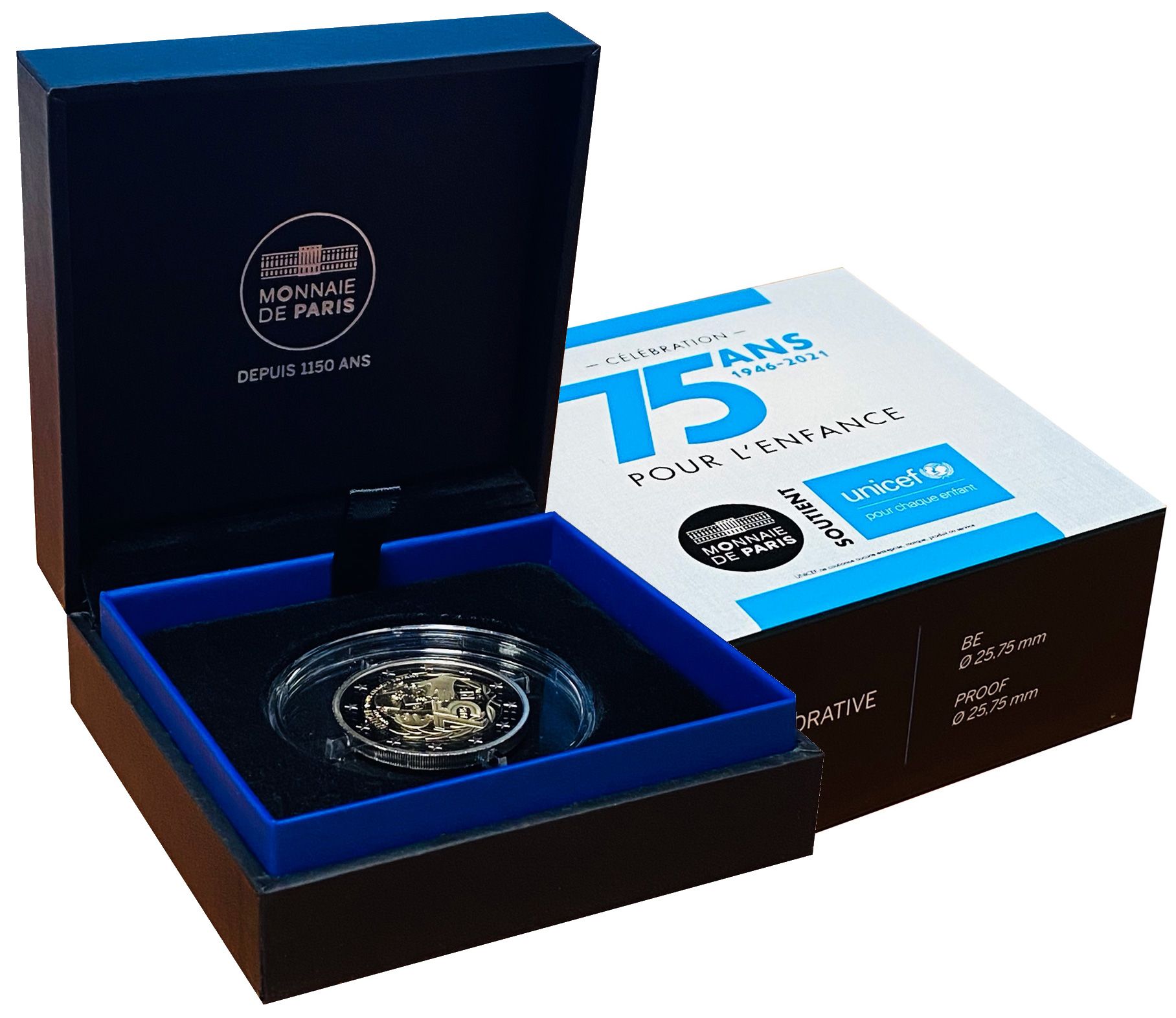 BE : 2 EURO COMMEMORATIVE 2021 : FRANCE 2021 (75 ans UNICEF) BE : 2 EURO COMMEMORATIVE 2021 : FRANCE 2021 (75 ans UNICEF)