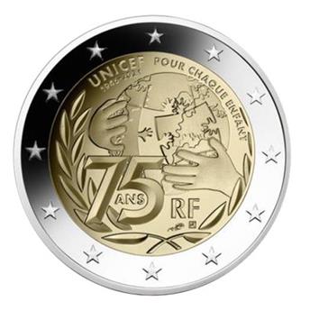 2 EURO COMMEMORATIVE 2021 : FRANCE (75 ans UNICEF)