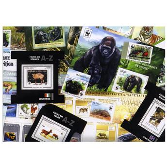 ANIMAUX WWF : pochette de 20 timbres (Neufs)
