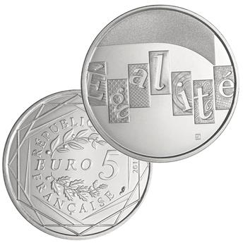 5 EUROS ARGENT - FRANCE - VALEURS DE LA RÉPUBLIQUE - L´ÉGALITÉ - 2013