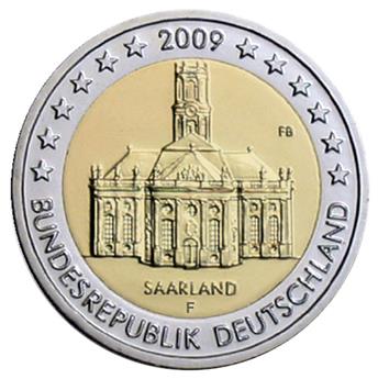 2 EURO COMMEMORATIVE 2009 : ALLEMAGNE - F (Présidence de la Sarre au Bundesrat)