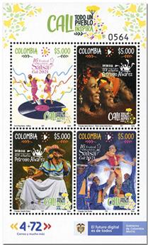 n° 2414/2417 - Timbre COLOMBIE Poste
