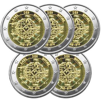 2 EURO COMMEMORATIVE 2023 : ALLEMAGNE (Charlemagne 5 ateliers)