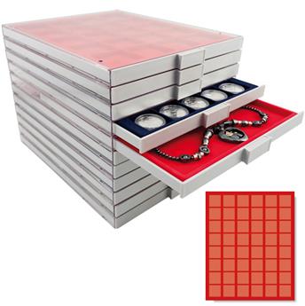 MEDAL CASE: 48 COMPARTMENTS