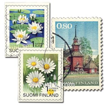 FINLANDE : pochette de 200 timbres (Oblitérés)