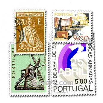 PORTUGAL : pochette de 500 timbres (Oblitérés)