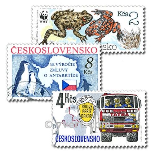 CHECOSLOVAQUIA: lote de 1000 sellos