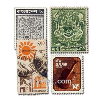 POSS. BRITANNIQUES : pochette de 2000 timbres (Oblitérés)