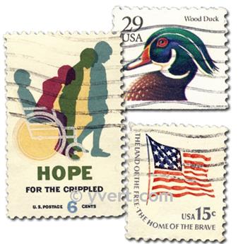 UNITED STATES: envelope of 500 stamps