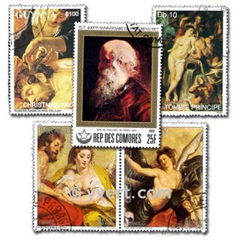 RUBENS : pochette de 50 timbres (Oblitérés)