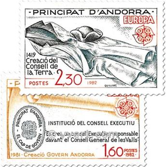 n° 300/301 -  Timbre Andorre Poste