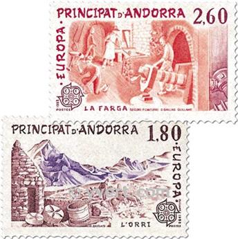n° 313/314 -  Timbre Andorre Poste