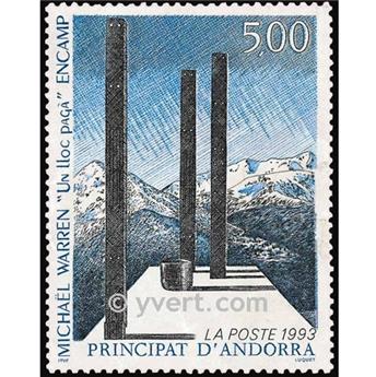 n° 439 -  Timbre Andorre Poste