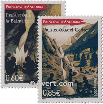 n° 646/647 -  Timbre Andorre Poste