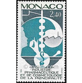 n° 1450 -  Selo Mónaco Correios