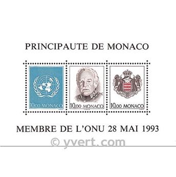 n° 62 -  Timbre Monaco Bloc et feuillets