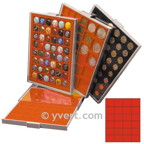 MEDAL CASE: 24 COMPARTMENTS