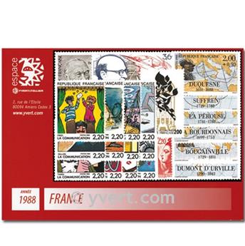 n° 2501/2559  - Sello Francia Año completo  (1988)