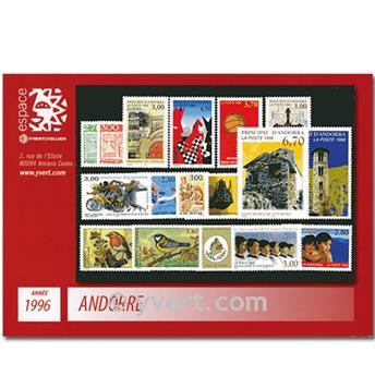 n° 467/483 -  Timbre Andorre Année complète (1996)