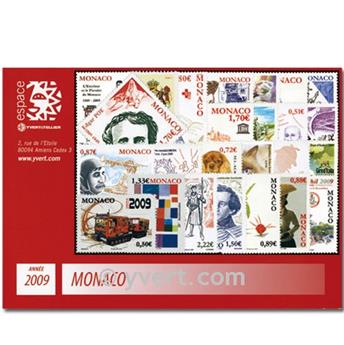 n° 2658/2718 -  Selo Mónaco Ano completo (2009)