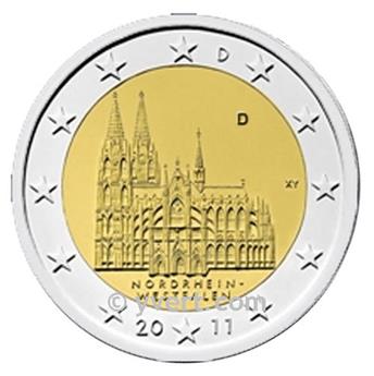 2 EURO COMMEMORATIVE 2011 : ALLEMAGNE D (Présidence de la Rhénanie-du-Nord-Westphalie au Bundesrat)