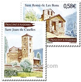 n° 699/700 -  Timbre Andorre Poste