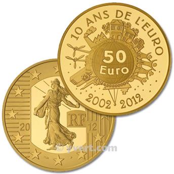 BE : 50 EURO GOLD? SEMEUSE FRANCE 2012