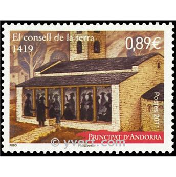 n° 715 -  Selo Andorra Correios