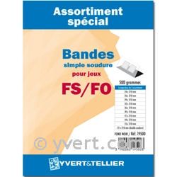 Assortiment de bandes (fond noir) : 500 g. Assortiment de bandes (fond noir) : 500 g.