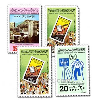 LIBIA: lote de 200 sellos