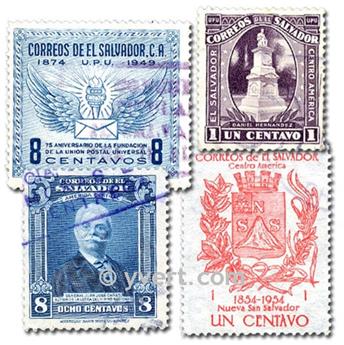 SALVADOR : pochette de 50 timbres (Oblitérés)