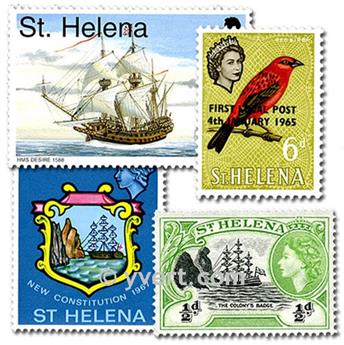 STE HELENE : pochette de 25 timbres (Oblitérés)