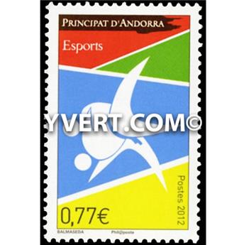 n° 726 -  Timbre Andorre Poste