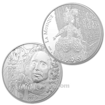10 EUROS PLATA - FRANCIA - RAMEAU