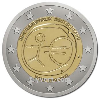 2 EURO COMMEMORATIVE 2009 : ALLEMAGNE - A (10e anniversaire de l´Union Économique et Monétaire)