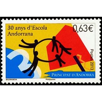 n° 741 -Timbre Andorre Poste