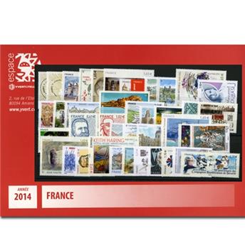 n.o 4832/4922 - Sello Francia Año completo (2014)