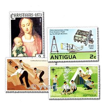 ANTIGUA ET BARBUDA : pochette de 50 timbres (Oblitérés)