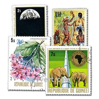GUINEE FRANCAISE : pochette de 200 timbres (Oblitérés)