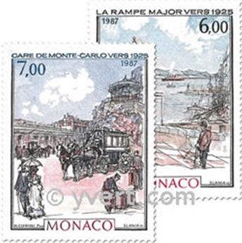 n° 1611/1612 -  Selo Mónaco Correios